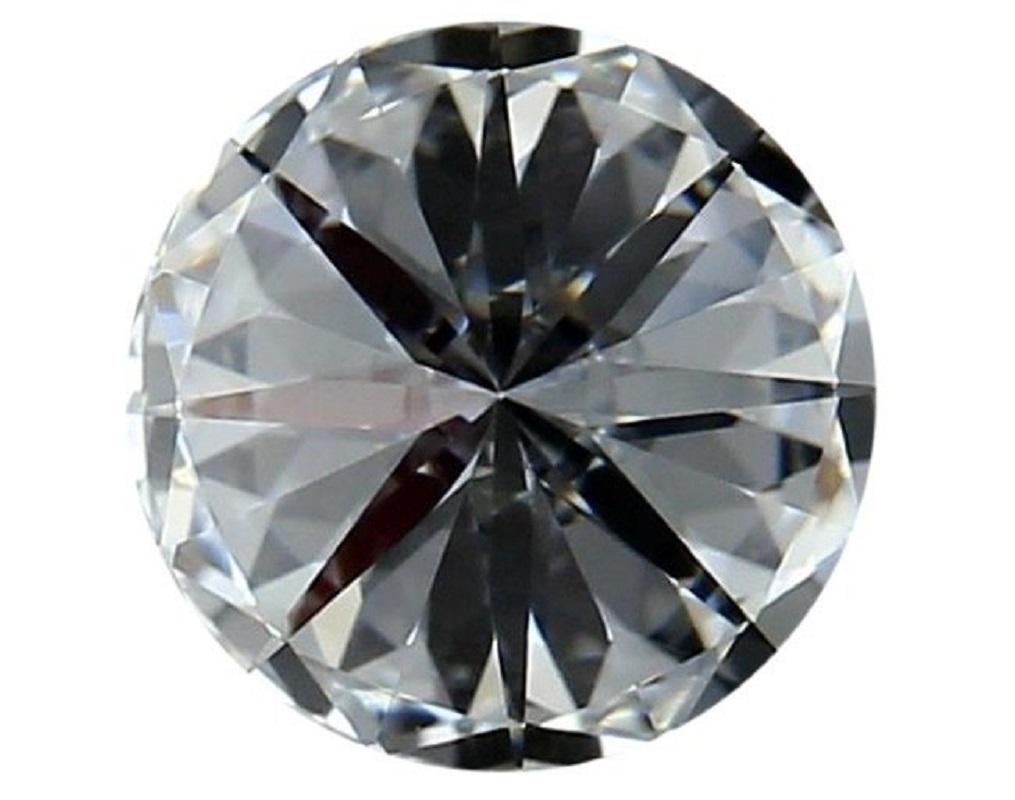 Round Cut Natural cut Round Brilliant diamond in a 1.00 carat E VS 1, GIA Certificate For Sale