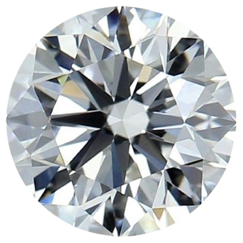 Natural cut Round Brilliant diamond in a 1.00 carat E VS 1, GIA Certificate For Sale