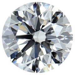 Diamant rond brillant de 1,00 carat de taille naturelle, certifi GIA