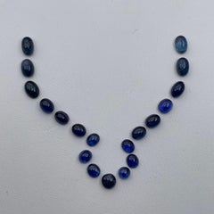 Natural Darkish Blue Sapphire 11.5 Ct Cabochon Loose Gemstone Parcel for Jewelry