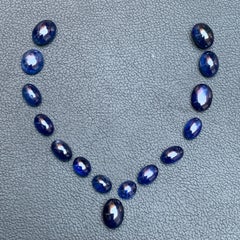 Natural Darkish Blue Sapphire 13.5 Ct Cabochon Loose Gemstone Parcel for Jewelry