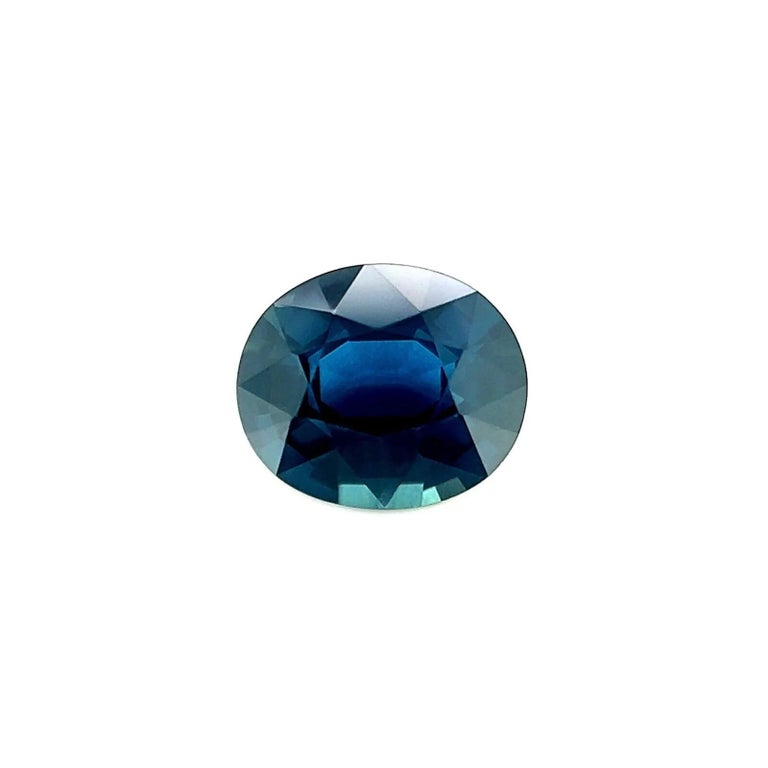 Gemsonclick Saphir Bleu Naturel 7 Carats Ovale – Pierre Précieuse Véritable Facettée, Qualité Bijouterie