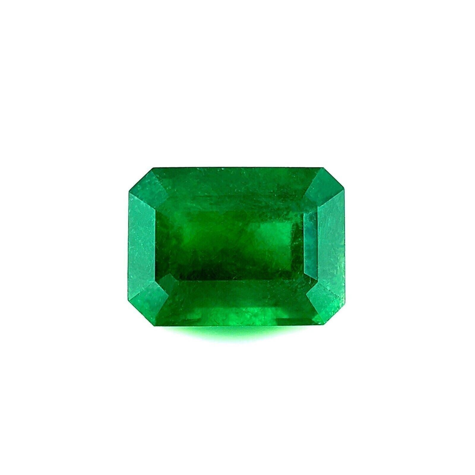 Natural Deep Green Emerald 1.77ct Octagon Emerald Cut 7.5x5.3mm Loose Gemstone

Natural Deep Green Emerald Gemstone.
1.77 Carat with a beautiful deep green colour and good clarity, some small natural inclusions as to be expected with emerald but no