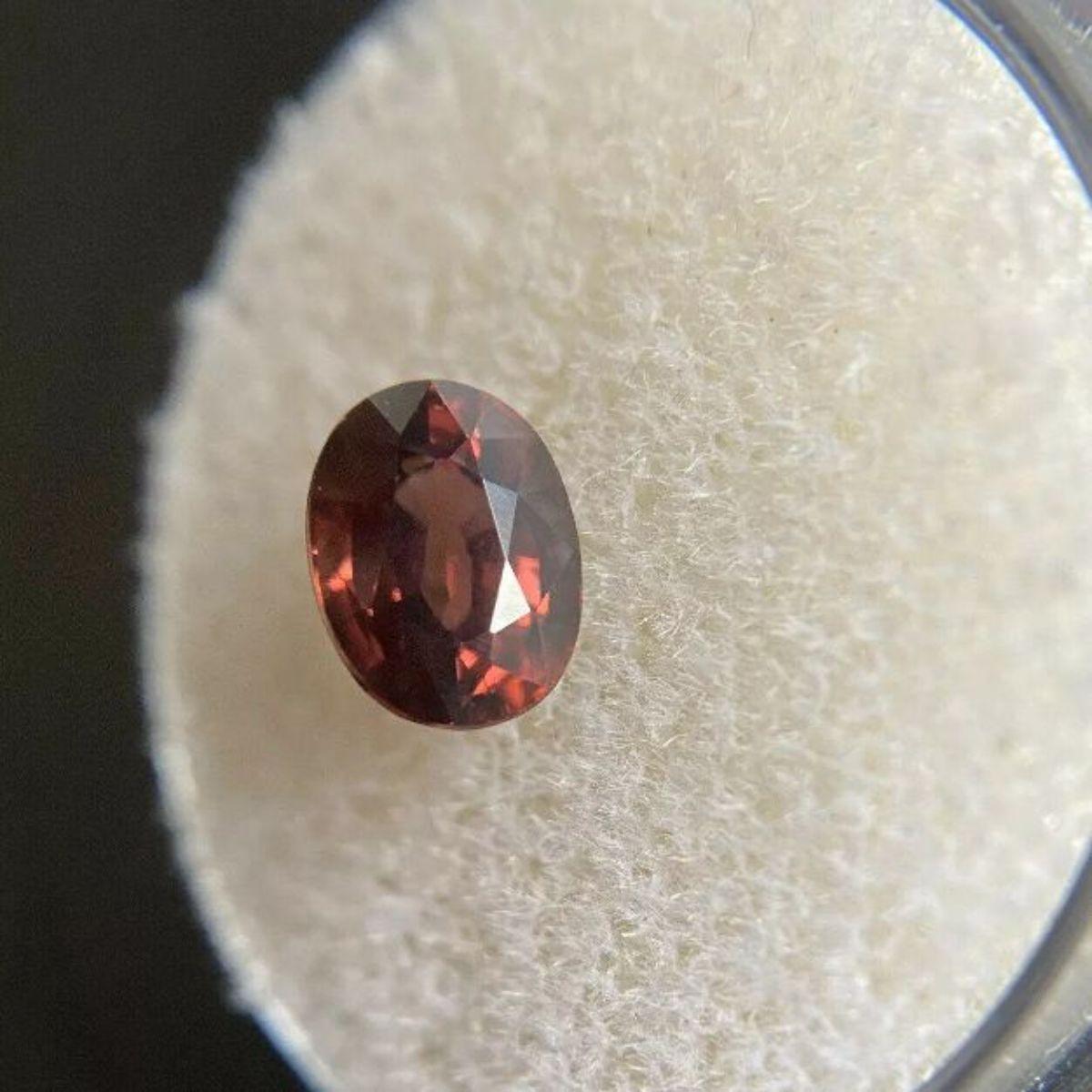 Natural Deep Orange Red Zircon 1.83ct Oval Cut Loose Rare Gem 7.3 x 5.4mm

Natural Earth mined Zircon. 
Stunning 1.83 carat stone with a beautiful orange red colour and very good clarity. A clean stone. 
The colour on this zircon is beautiful, a