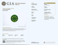 Granato russo demantoide naturale di 2,45 carati con rapporto GIA