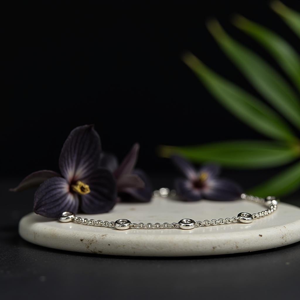 Bracelet à maillons en or jaune 18 carats avec diamants naturels 0,14 carat en vente 6