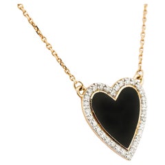 Natural diamond 0.25 cts pendant in 18k gold