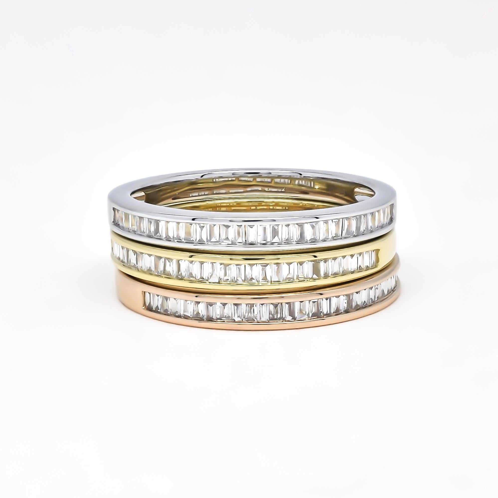 Natural Diamond 0.26 carats 18KT Rose Gold Half Eternity Wedding Band For Sale 4