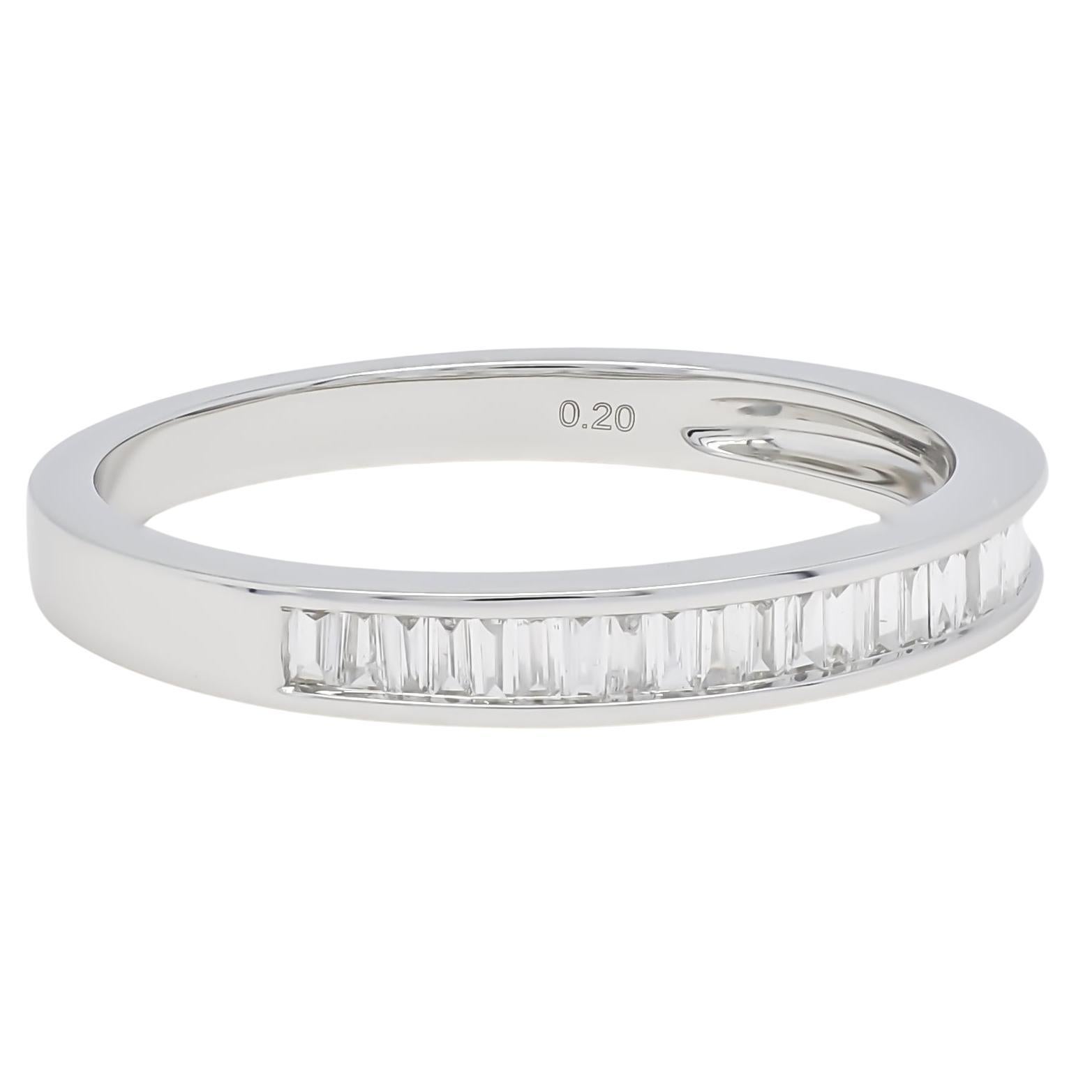 Natural Diamond 0.26 carats 18KT Rose Gold Half Eternity Wedding Band For Sale 2