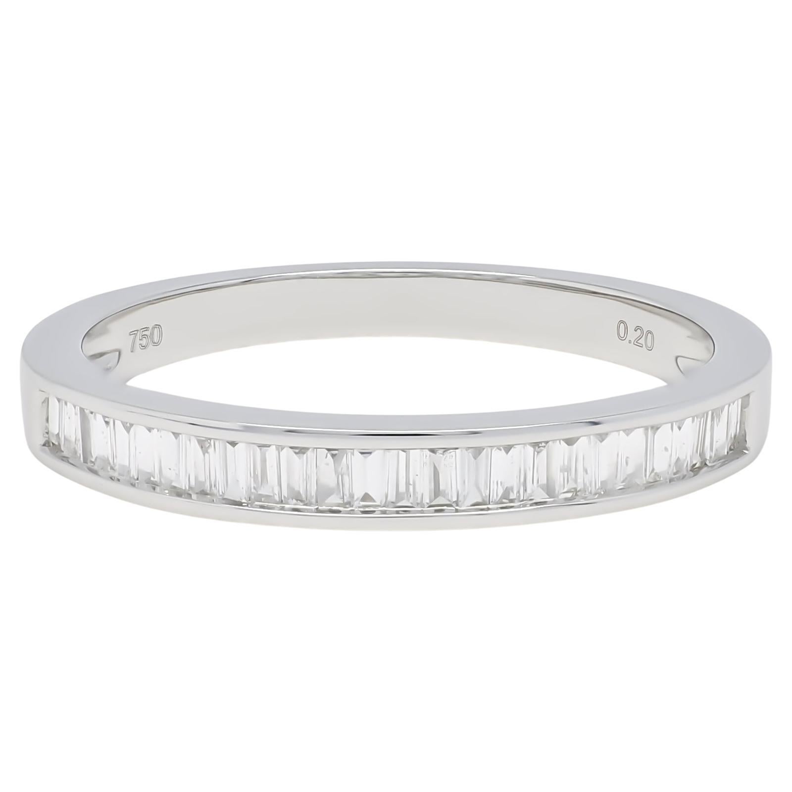 Alliance d'éternité en or jaune 18 carats avec diamants naturels 0,26 carat en vente 1