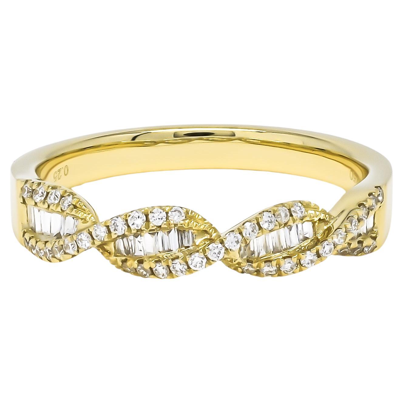 Natural Diamond 0.30 carats 18KT Rose Gold DNA Felix Half Band Ring In New Condition For Sale In Antwerpen, BE