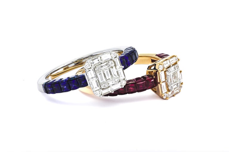 Bague Or Rose 18 Carats Avec Diamants Naturels - Taille 54 - Style Art Déco - Poids 3.66g - Occasion Très Bon état