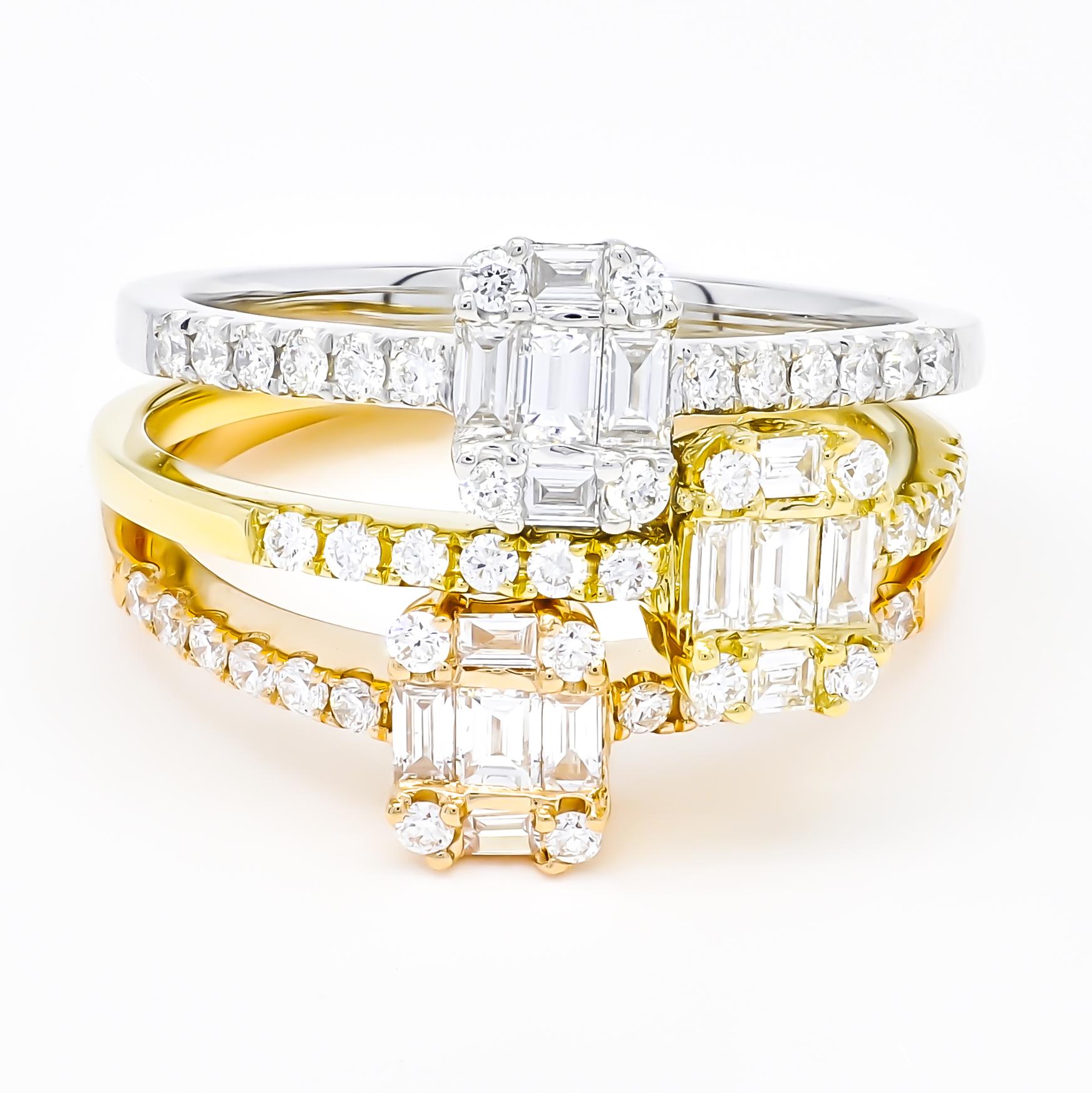 Natural Diamond 0.40 carats 18KT Rose Gold Cluster Engagement Ring In New Condition For Sale In Antwerpen, BE