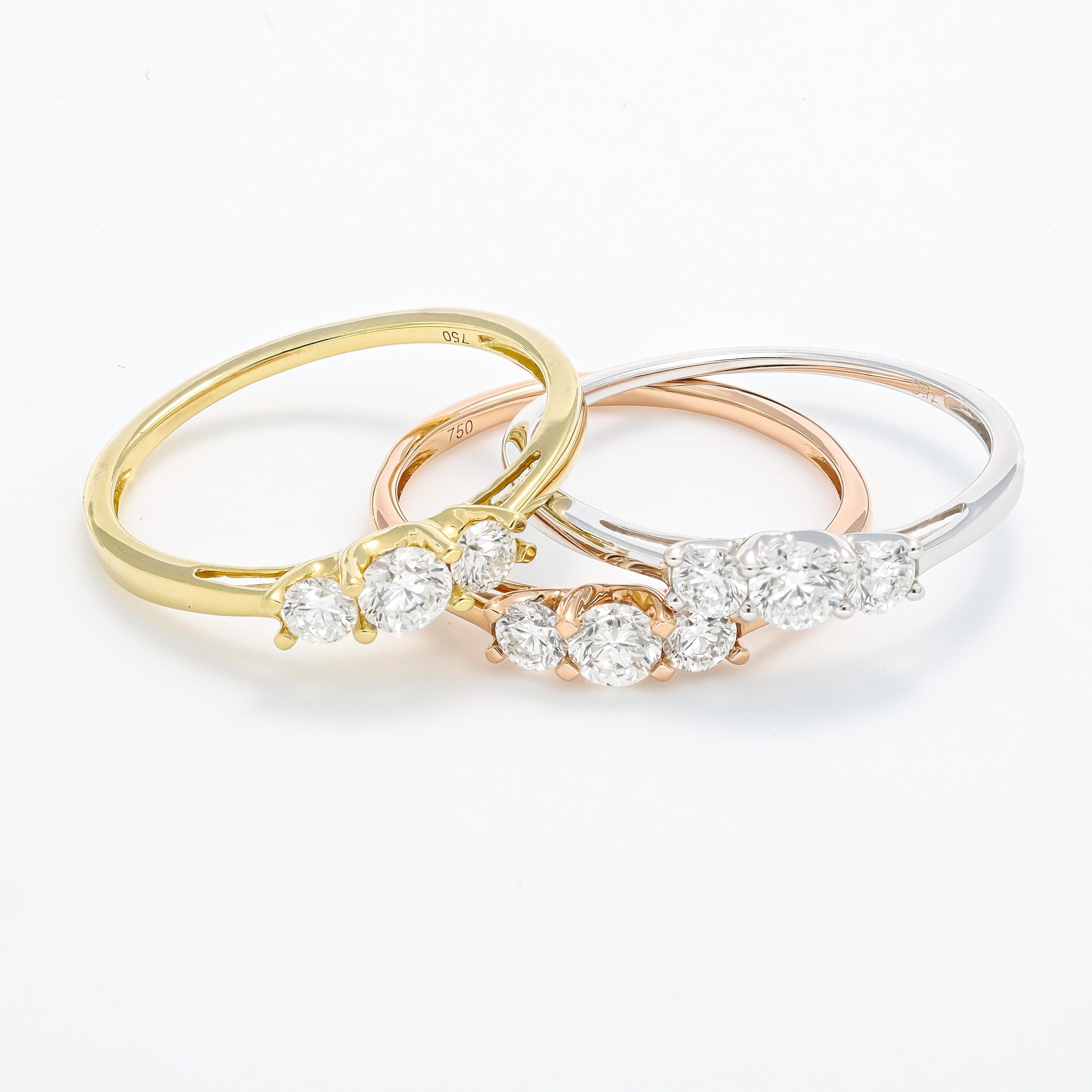 Verlobungsring, natürlicher Diamant 0,40 Karat 18KT Gelbgold Solitär im Angebot 10