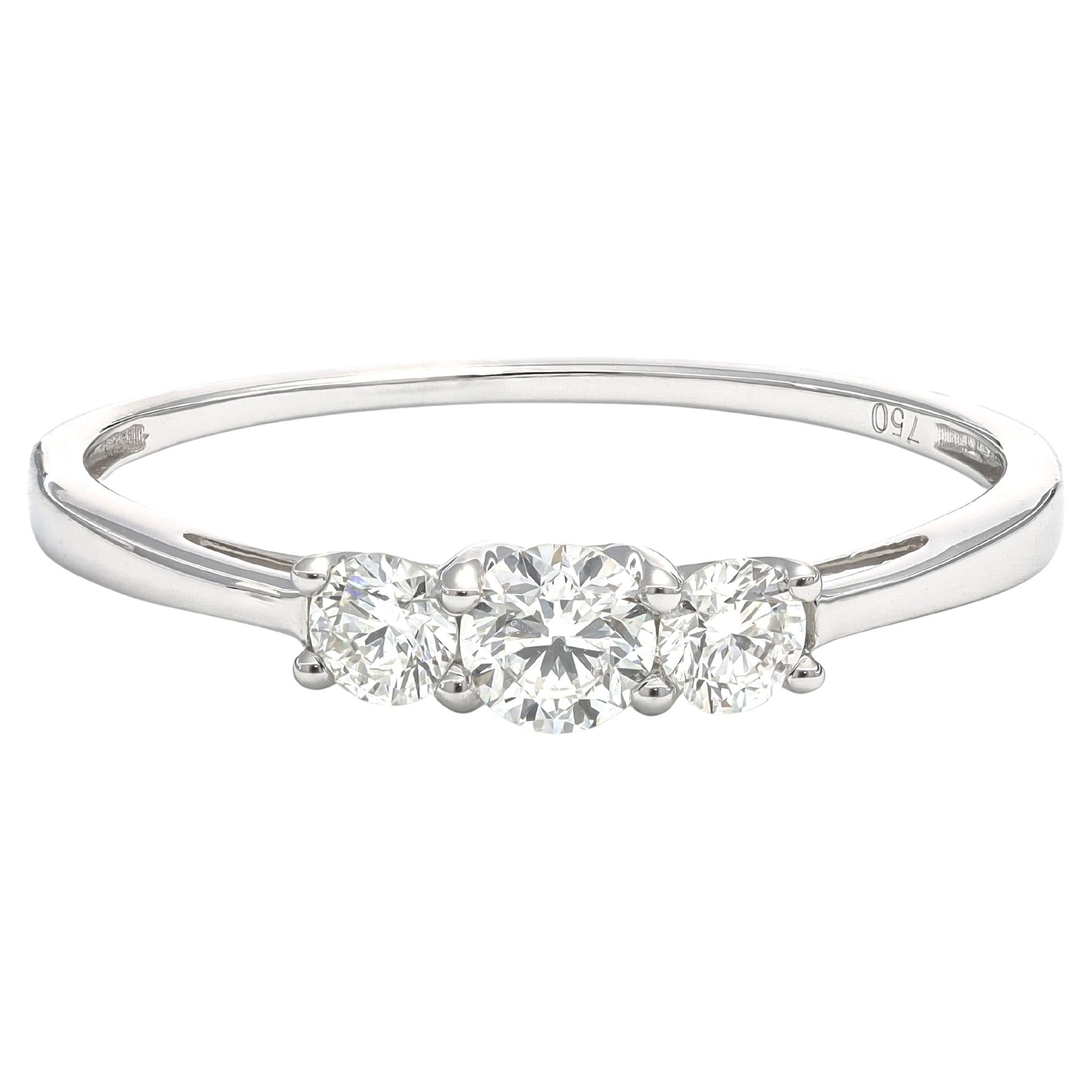 Verlobungsring, natürlicher Diamant 0,40 Karat 18KT Gelbgold Solitär für Damen oder Herren im Angebot
