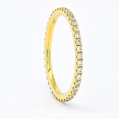 Natural Diamond 0.45 carat 18KT Yellow Gold Full Eternity Ring
