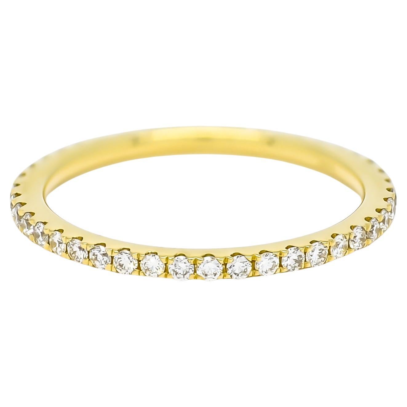 Natural Diamond 0.45 carat 18KT Yellow Gold Full Eternity Ring