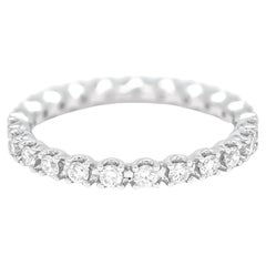 Eternity-Ehering, natürlicher Diamant 0,60 Karat 18KT Weißgold