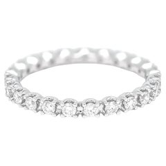 Eternity-Ehering, natürlicher Diamant 0,60 Karat 18KT Weißgold