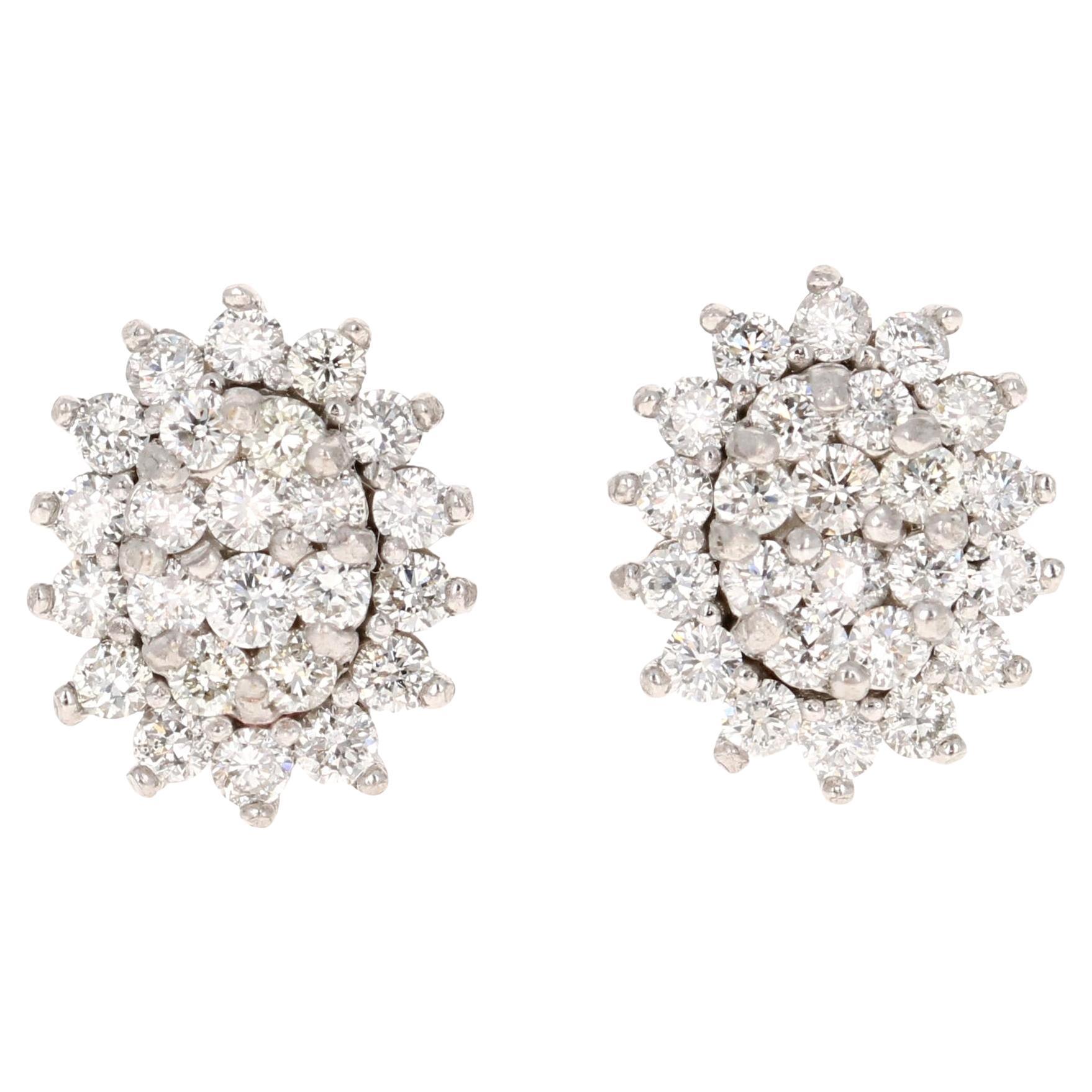 0.74 Carat Diamond 14 Karat White Gold Cluster Cuff Ring

This modern piece is crafted to captivate. It features natural round cut diamonds with a total weight of 0.74 carats. The diamonds are slightly included (SI2) with a color grade of F.

Set in