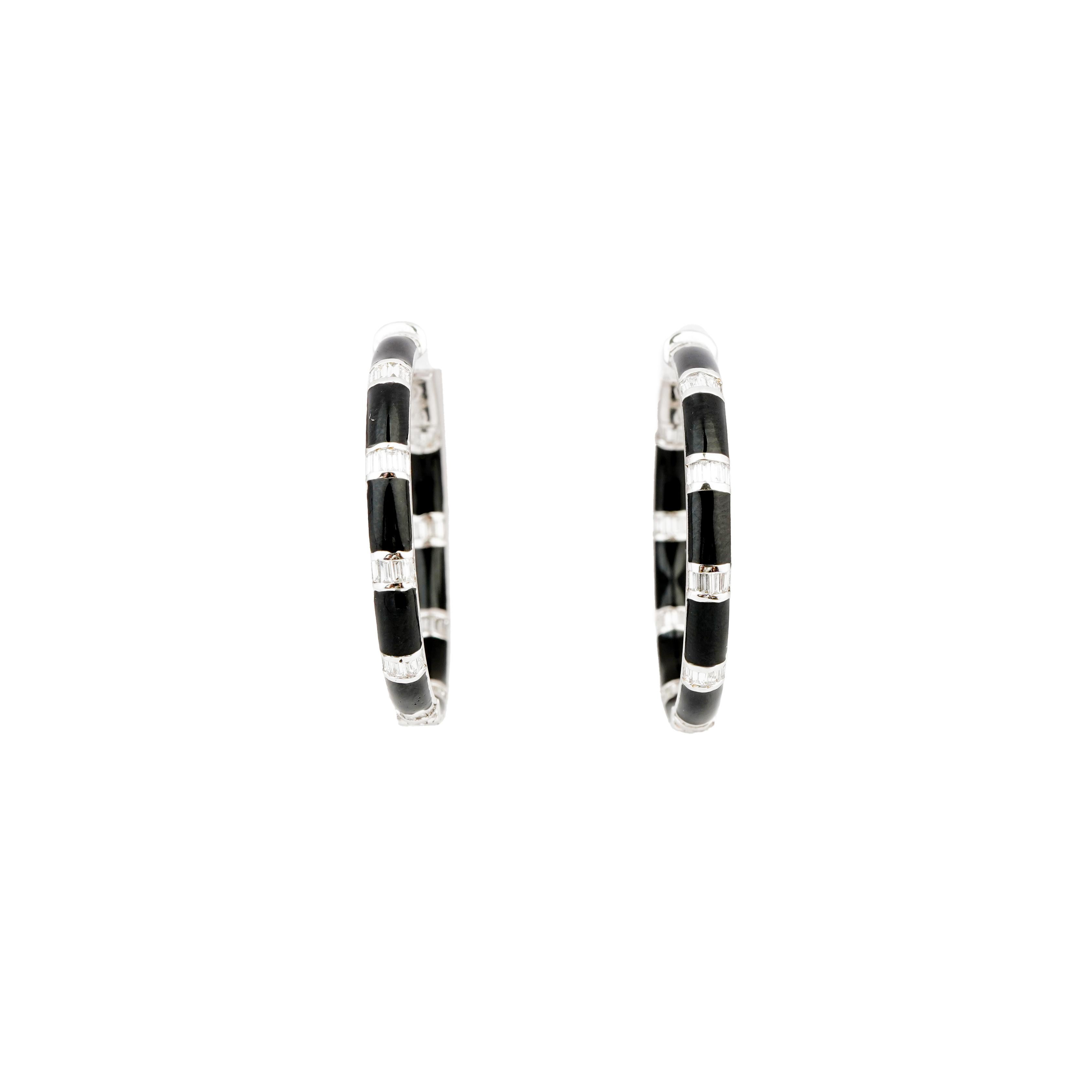 Natürlicher Diamant 0,74cts Ohrring in 18k Gold Damen im Angebot