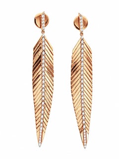 Natural Diamond 0.78CTS Earring in 14k Gold