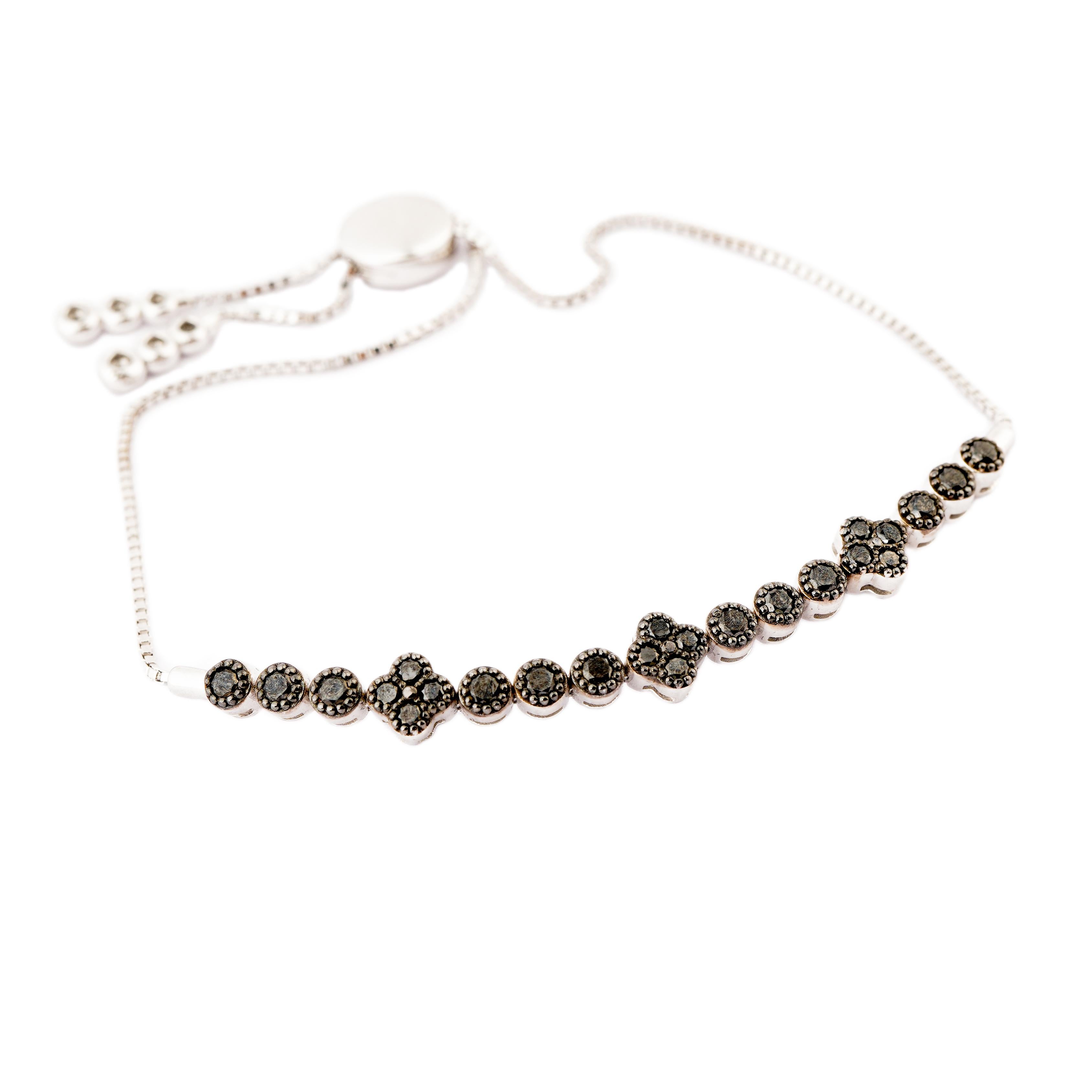 Pulsera de diamante natural de 0,82cts en oro de 18k en Nuevo estado para la venta en New York, NY