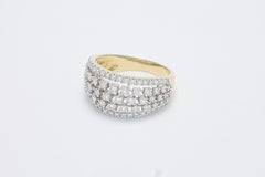 Natural Diamond 1.01 carats 18 KT Yellow Gold Statement Ring