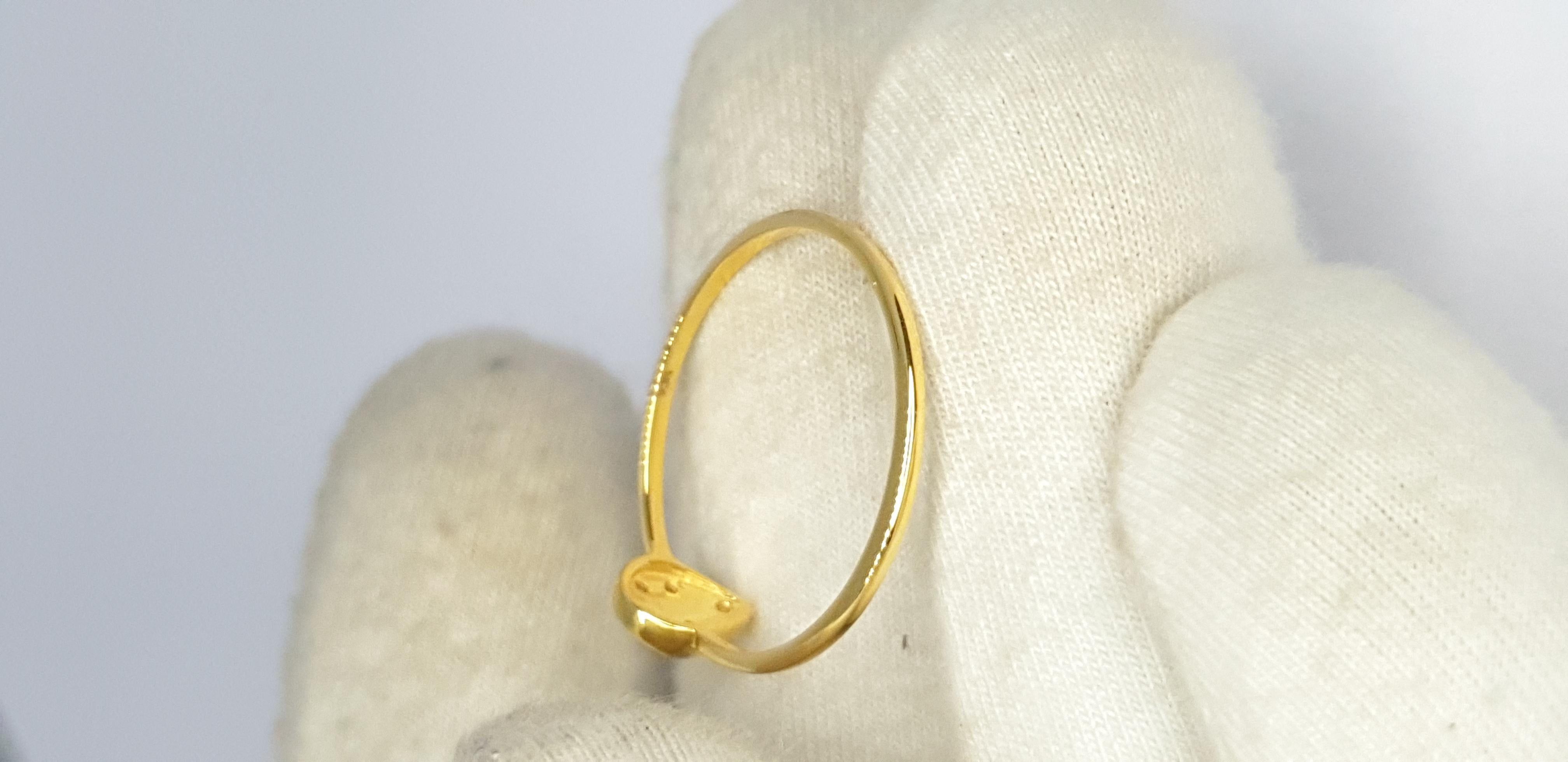 Im Angebot: Natürlicher Diamant 14K Massivgold Birnenförmiger Ringring für Damen Geburtstagsgeschenk. () 6