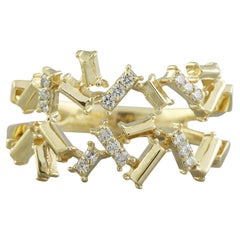 Natural Diamond 14K Yellow Gold Ring