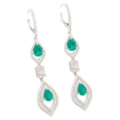 Emerald Dangle Earrings