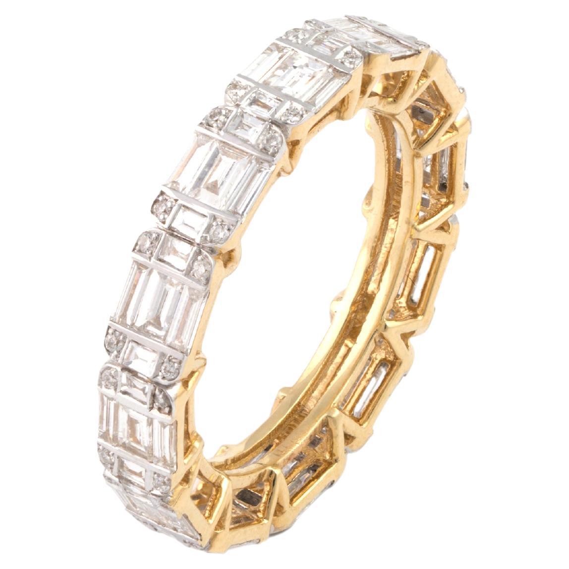 Natural Diamond 1.76cts in 18k Gold 3.75gms Ring For Sale