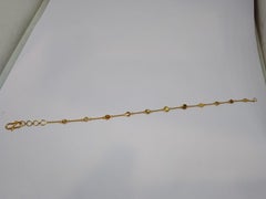 Elegante pulsera de oro amarillo de 18 quilates con diamantes, 1,98 quilates, diseño moderno
