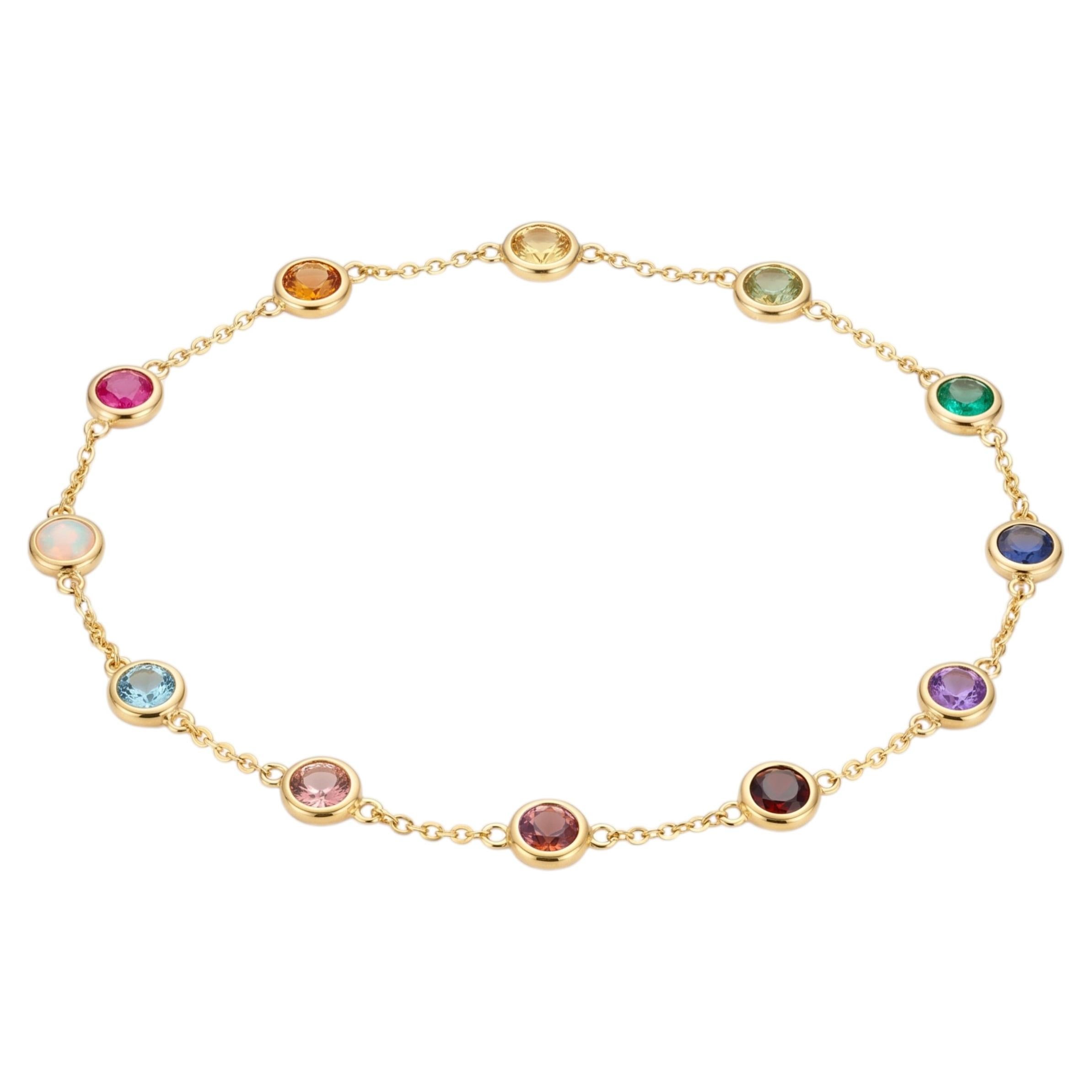 Elegant 18K Yellow Gold Diamond Bracelet, 1.98 Carats, Modern Design