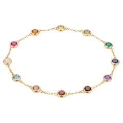 Elegant 18K Yellow Gold Diamond Bracelet, 1.98 Carats, Modern Design