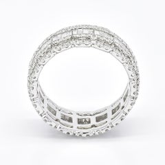 Natural Diamond 2.02 18KT White Gold Full Eternity Band Ring