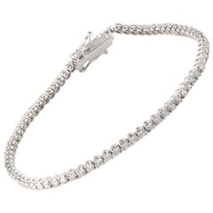 Bracelet Tennis en or 18k avec diamant Naturel 2.63 cts 7.10gms