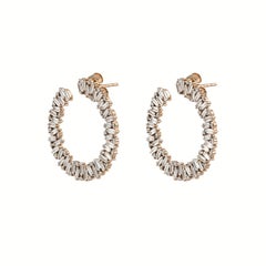 Natural Diamond 3.02cts Earring in 18k Gold