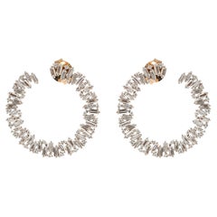 Natural Diamond 3.02cts in 18k Gold 9.976gms Earring