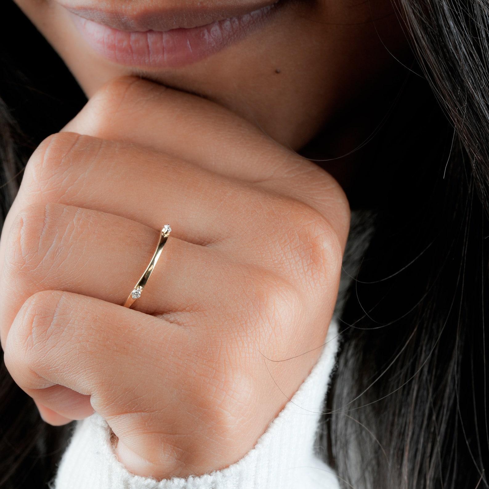 Natural Diamond 4 Stone Round Cut Minimalist Ring 14k Gold Ring Anniversary Gift

Diamond weight: 0.07 CT
Number Of Diamonds: 4

A P P R O X T I M E

All items are custom made to order. Our approx time is about 6 - 10 business days. This can change