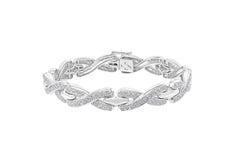 Natural Diamond 4.5CTS Bracelet in 18k White Gold