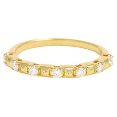Natürlicher Diamantring 0,25 Karat 18 Karat Gelbgold Jahrestag-Ring 