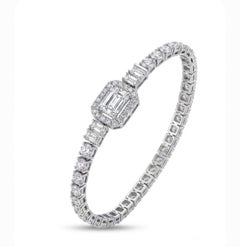 Bracciale con diamanti naturali in oro 18 carati