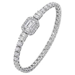 Bracciale con diamanti naturali in oro 18 carati