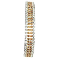 Natural Diamond Bracelet in 18k Yellow Gold
