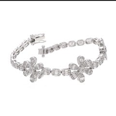 Bracelet en or 18k avec diamant naturel de 3,96cts