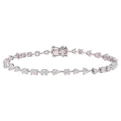 Natural Diamond Bracelet with 4.45cts Diamond in 18k Gold