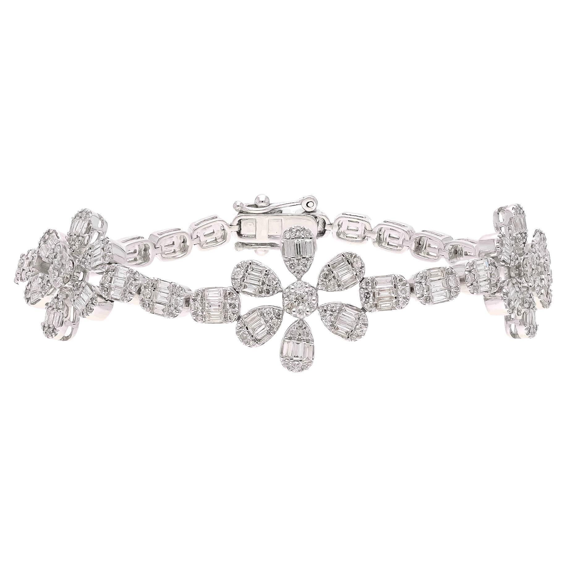This is a  natural diamond bracelet which has diamonds of very good quality . it has vsi clarity and G colour.

diamonds : 3.96 cts

gold : 18.358 gms

Its very hard to capture the true color and luster of the stone, I have tried to add pictures