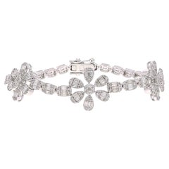 Bracelet en diamant naturel avec diamants et or 18 carats