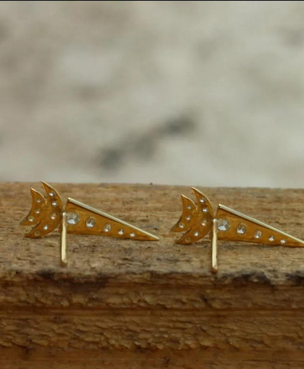 Natural Diamond Crescent Moon Earring Studs 14K Yellow Gold Luxury Jewelry Gift.

Total Carat Weight
0.24 & Under
Base Metal
Yellow Gold
Certification
BIS 14K Hallmarked, IGI
Material
14k Yellow Gold, Natural Diamond
Size
18x8 mm Approx
Metal